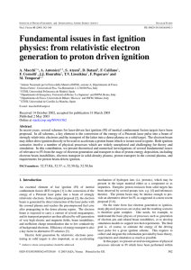 from relativistic electron generation to proton driven ignition