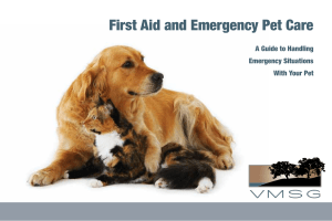 First Aid and Emergency Pet Care