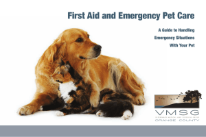First Aid and Emergency Pet Care