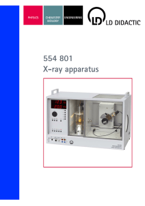 X-ray apparatus - Klinger Educational