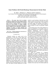 Some Problems with Partial Discharge Measurement in On