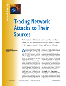 Tracing Network Attacks to Their Sources