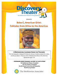 Baba-C, American Griot: Folktales from Africa to the Americas