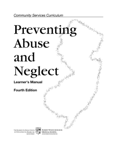 Preventing Abuse and Neglect Learner`s Manual