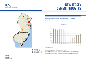 new jersey cement industry - The Portland Cement Association