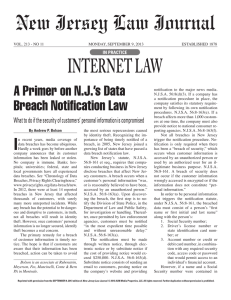 New Jersey Law Journal - Rubenstein, Meyerson, Fox, Mancinelli