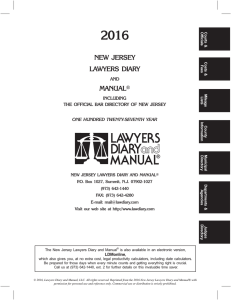 2016 new jersey lawyers diary