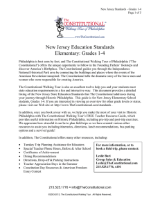New Jersey Education Standards Elementary: Grades 1-4
