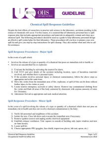 Chemical Spill Response Guideline