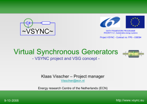 Virtual Synchronous Generators