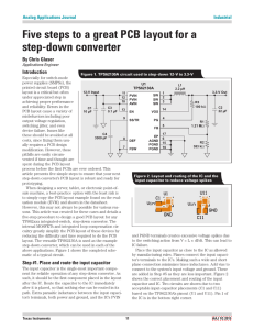 Five steps to a great PCB layout for a step