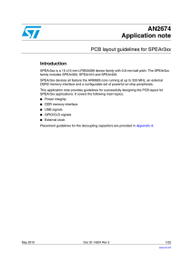 PCB layout guidelines for SPEAr3xx