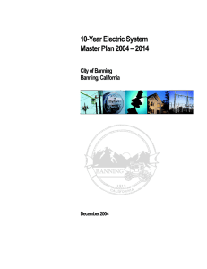 10-Year Electric System Master Plan 2004 – 2014