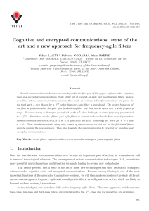 Lakys Y, Godara B, Fabre A. Cognitive and encrypted communications