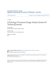 A Prototype Document Image Analysis System for Technical Journals