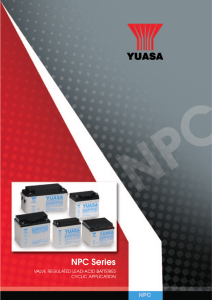 NPC series batteries brochure