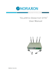 TeleMyo Desktop DTS User Manual