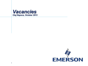 Vacancies - October 2013