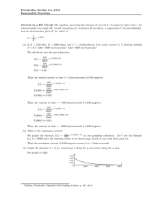 Precalculus, Section 5.3, #114 Exponential Functions Current in a