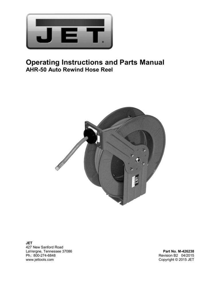 Operating Instructions and Parts Manual