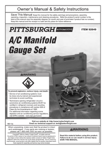 A/C Manifold Gauge Set