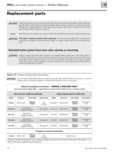 Replacement parts