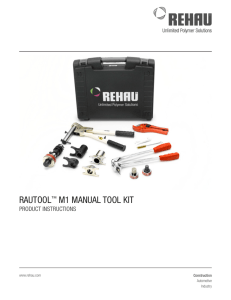 rautool™ m1 manual tool kit