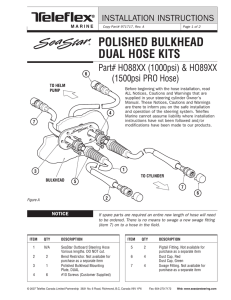 bulkhead hose kit fitting instructions