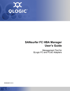 SANsurfer FC HBA Manager User`s Guide