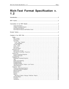 Rich-Text Format Specification v. 1.2