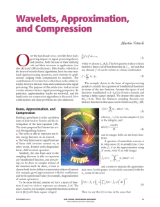 Wavelets, approximation, and compression