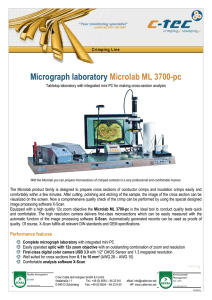 Micrograph laboratory Microlab ML 3700-pc