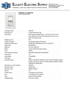 EES Spec Sheet - Elliott Electric Supply