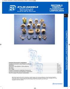 COMP ACT FLUORESCENT LAMPHOLDERS SECTION C