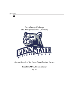 Green Energy Challenge The Pennsylvania State University Energy