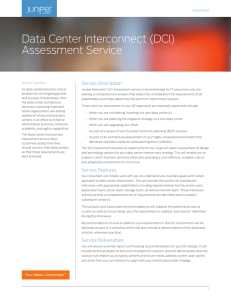 Data Center Interconnect Assessment Service