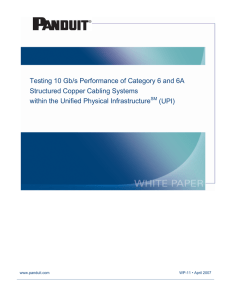 WP-11 UPI 10Gb testing of copper HSDT structured