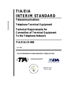 tia/eia interim standard - Administrative Council for Terminal