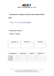 Mechanical Test Report of Mini
