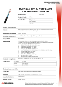 Technical Specification (F/UTP DC)