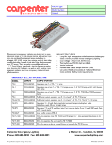 FB Series - Carpenter Emergency Lighting