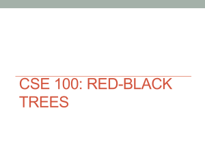 CSE 100: RED-BLACK TREES
