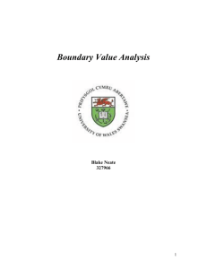 Boundary Value Analysis