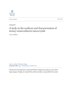 A study on the synthesis and characterization of ternary