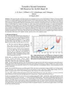 Towards a Second Generation SIS Receiver for ALMA Band 10