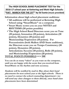 000-HS Band Placement Test Info