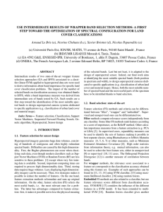 use intermediate results of wrapper band selection methods: a first