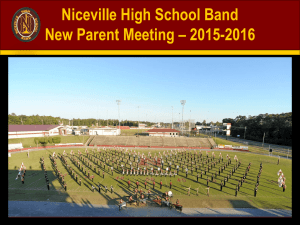 Niceville High School Band New Parent Meeting – 2015-2016