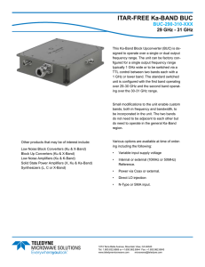 ITAR-FREE Ka-BAnd BUC - Teledyne Microwave Solutions