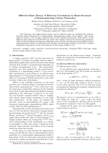 Effective-Mass Theory of Electron Correlations in Band Structure of